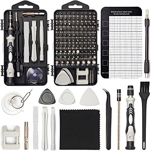 STREBITO Precision Screwdriver Set 124-Piece Electronics Tool Kit - color: Grey