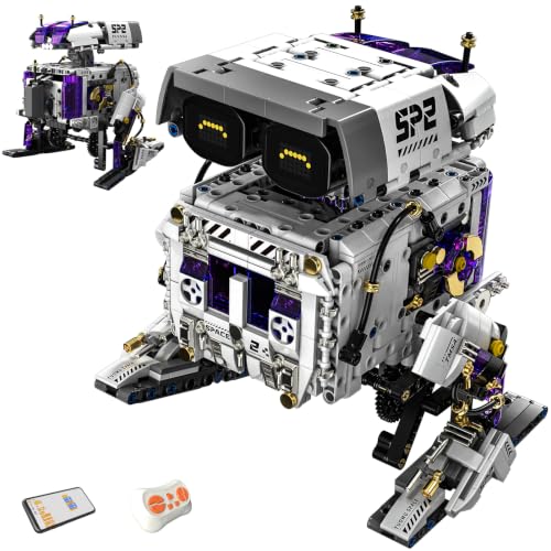 HPROMOT STEM Robot Building Kit for Kids & Teens | Ages 8-16 |1140 PCS | APP & Remote Control | Advanced Coding &Engineering | Rechargeable | STEM Gift for Boys Girls Ages 8-16 - color: T1119
