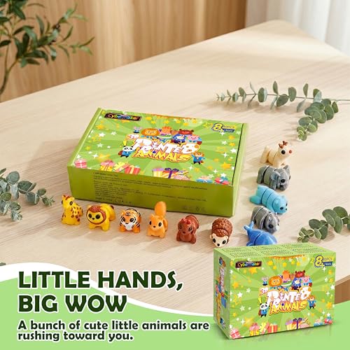40PCS Mini 3D Printed Animals, Articulated Fidget Toys for Kids - style: 40P Mini Animals