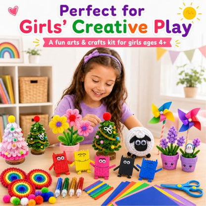 FUNZBO Arts and Crafts Supplies for Kids - Kindergarten School Craft Kit - size: Jar Set (Large)