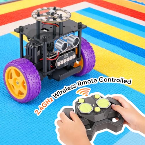 Smart Robot Car Kit, Robotics for Kids Ages 8-12 12-16 - color: Purple