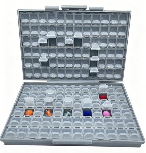 AideTek 4 units BOX-ALL-144 Compartments Empty Enclosure SMD SMT Organizer Great Surface Mount Components Organizer - style: 4BOXALL144