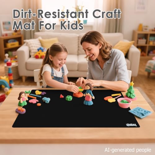31.5" x 23.6" Extra Large Silicone Mat for Resin Casting, Epoxy and Crafts - color: Black
