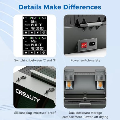 Official Creality Filament Dryer, Space Pi Plus - color: Space Pi Plus