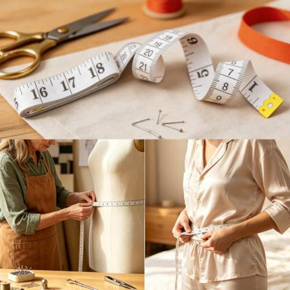 3 Pcs Soft Tape Measure with Scissor, Dual Scale Body Measurement for Weight Loss, Sewing, Fabric, Cloth, Knitting, Flexible Tailor Craft Ruler, 200cm/79 inch (White) - size: 3PCS