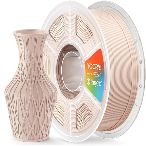 Matte PLA Plus Filament 1.75mm, Made with USA Material, 1KG (2.2lbs) - color: Beige
