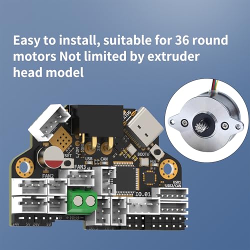 FYSETC 3D Printer Accessories H36 Board: Tool Combo Plate Kit V1.3 Version Hight Temperature 185℉ for Supporting Klipperr Firmware Canbus USB