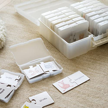 IRIS USA Photo Storage Box |Made in USA| 16 Cases - (2-Pack) - Pearl - color: Pearl, size: 16 Cases (4x6)