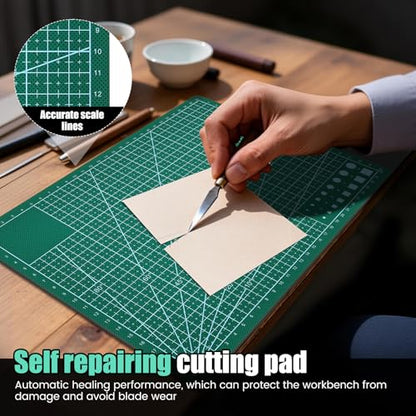 4 Pcs Leather Craft Pad Set, Cutting Mat & Sound Absorbing Pad
