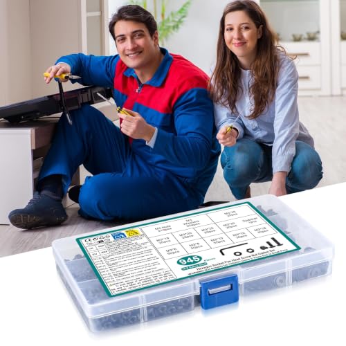 945 PCS M3 Screws Assortment Kit, Hex Button Head Screws with M3 Bolts Set - size: M3