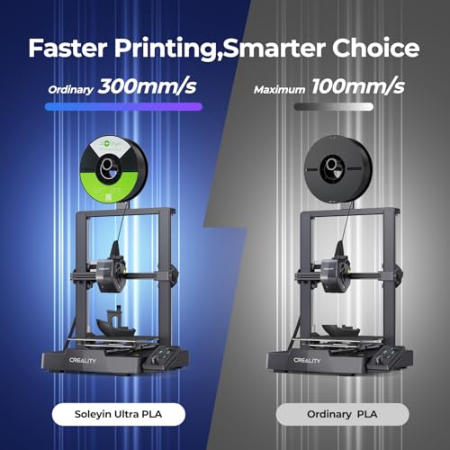Soleyin PLA Filament 1.75mm 2KG, Gray & White 3D Printer Filament 2 Pack 1kg Spool, Neatly Wound, ±0.02mm Accuracy, Strong Adhesion, High-Speed Printing, No Warping, Fits Most FDM Printers - color: Gray+white, size: Pla