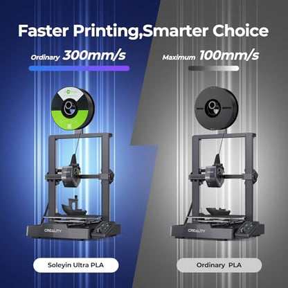 Soleyin PLA Filament 1.75mm 2KG, Black & White 3D Printer Filament 2 Pack 1kg Spool, Neatly Wound, ±0.02mm Accuracy, Strong Adhesion, High-Speed Printing, No Warping, Fits Most FDM Printers - color: Black+white, size: Pla