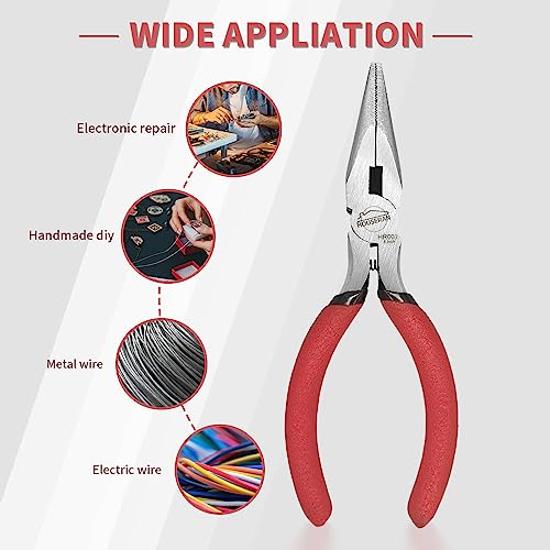 Needle Nose Pliers, 5 Inch, 5 Pack, Jewelry Making Tools - color: 5 Pcs