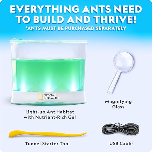 National Geographic Light-Up Ant Habitat Kit for Kids with Magnifiers - style: Ant Habitat