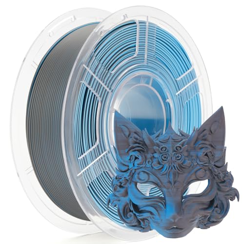iSANMATE Matte Tri Color PLA Filament Color Change 1.75MM 1KG Black Blue - color: Black Blue