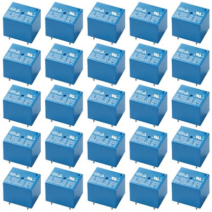 25Pcs PCB Power Relay SRD-03VDC-SL-C, DC 3V Coil, 10A 250VAC, SPDT, 5 Pin, for Household Appliance Boards (25) - size: 3VDC