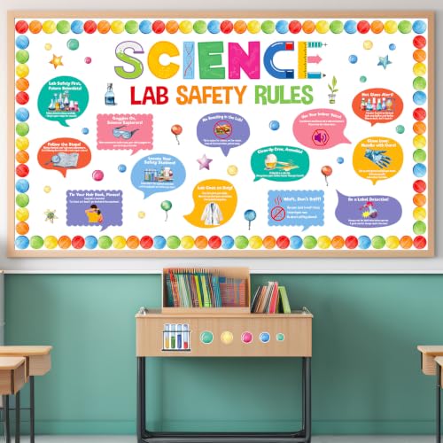 Fancy Land Science Bulletin Board Sets for Classroom Decorations 81Pcs