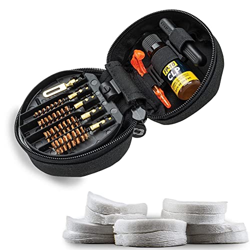 Otis Technology Universal Pistol Cleaning Kit (.22, 9mm, 40 cal/10mm, .45 Cal) - style: Cleaning Kit+100 3" Patches