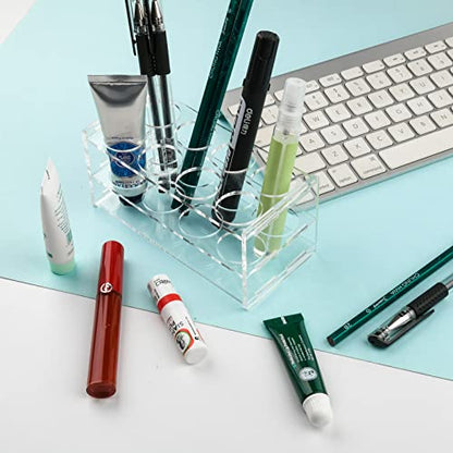 Homakover 8 Holes Test Tube Rack,Transparent Acrylic Test Rack 50ML