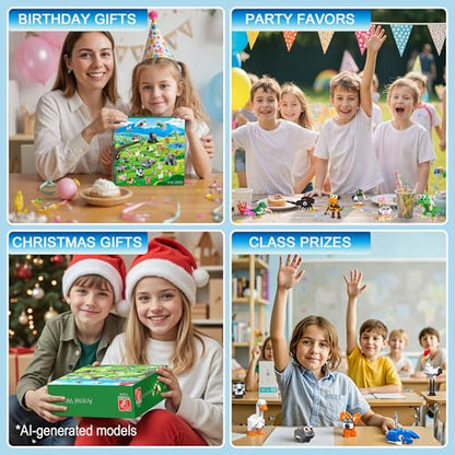 32 Packs Party Favors for Kids, Animal Building Blocks Toys - color: Party Favors