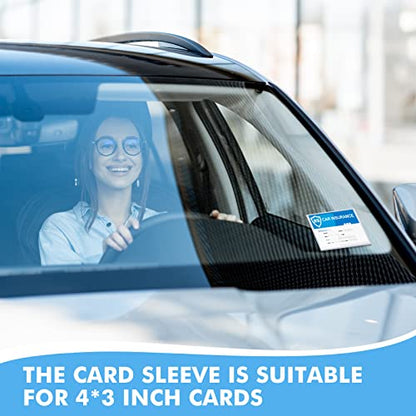 Chinco 30 Pcs Self Adhesive Clear Index Card Pockets,4 x 3 Inches - size: 4 x 3 Inches