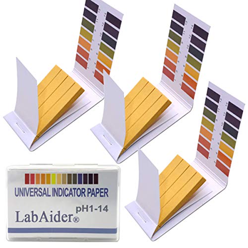 3 Pack pH.1-14 Test Paper Extensive Test Paper Litmus Test Paper 240 Strips pH Test with Storage Case for Saliva Urine Water Soil Testing Pet Food and Diet pH Monitoring (3 Pack with Storage Case) - size: 240 count (Pack of 3)