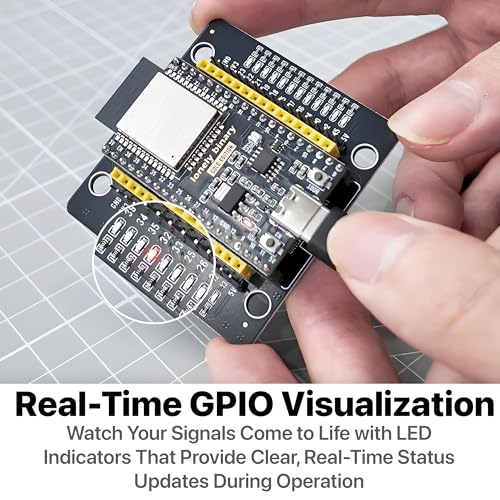 Lonely Binary 3-Pack ESP32 PinPulse Shield GPIO LED for C++ - size: 3-PACK (ESP32 + PinPulse Shield)