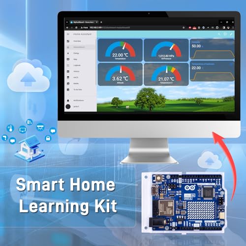 GeeekPi Cloud Ready Starter Kit for Arduino UNO R4 WiFi, Bluetooth, I2C, 12x8 LED Matrix, IoT Integration and Tutorials for Beginners & Engineers