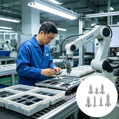 1200PCS Mini Screws Assortment Kit, M1/M1.2/M1.4/M1.7 Tiny Self-Tapping Screws with Tweezers, Micro Screws Set for Glasses, Watches, Electronics, Repairing