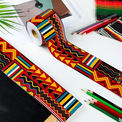 Outus 68 ft Juneteenth Day Bulletin Board Borders, 2.99 Inches - size: 2.99 Inches, style: Africa American