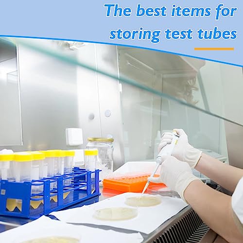 Test Tube Rack - 5pcs Plastic Test Tube Holder,40 Holes Lab Test Tube Rack,Detachable Tube Rack,20mm Large Centrifuge Tube Rack