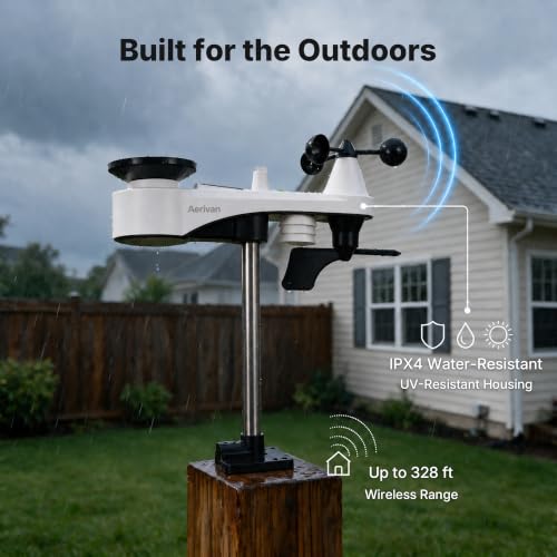 W1 Wireless Home Weather Station with Hardcover Logbook (No WiFi)
