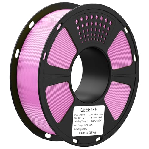GEEETECH 3D Printer Filament Pink 1.75mm PLA for Bambu AMS - color: 1kg Pla Pink