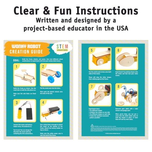 Classroom Robot Kit, 10 Pack Simple Circuits STEM Project