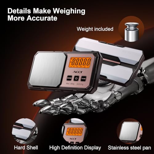 Digital Pocket Scale 300g x 0.01g, High-Precision Gram Scale