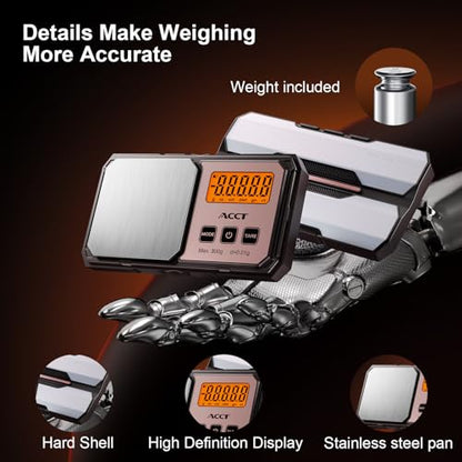 Digital Pocket Scale 300g x 0.01g, High-Precision Gram Scale