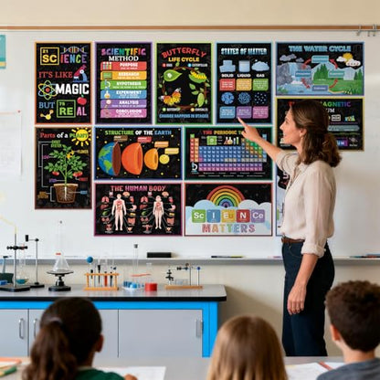 Inspirational Science Periodic Table Posters - color: Science&biology