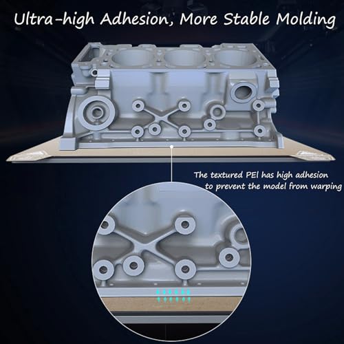 Double Side Texture PEI Build Plate for Creality K1 Max, 3D Printer Textured PEI Spring Steel Plate Print Bed for K1 Max 315x310mm