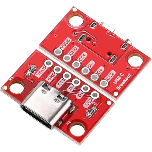 10Pcs 16Pin USB3.1 Female PCB Breakout Module Power Adapter Board - size: 10 Pcs Type C Breakout