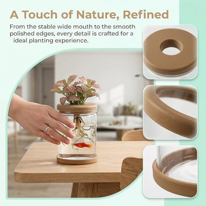 Propagation Stations,Plants Propagation Station Desktop Plant Terrarium Glass Hydroponic Vases, Water Plant Jars, Gardening for Women Mom Plant Lovers,1Pcs