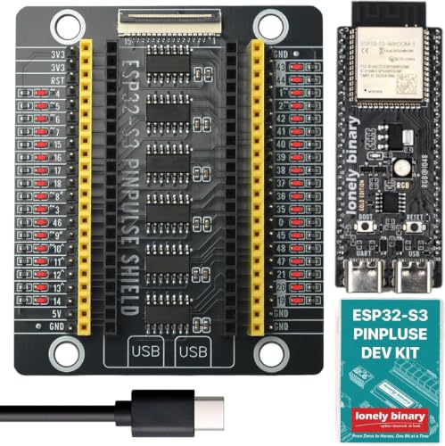 Lonely Binary ESP32-S3 N16R8 PinPulse Shield GPIO LED 16MB C++ Ready