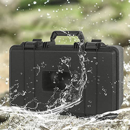 TORIBIO Hard Carrying Case with Foam Shockproof Storage 17"x10.3"x5.5" - size: 17" x 10.3" x 5.5"