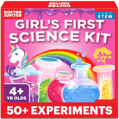 Doctor Jupiter Girls' First Science Experiments Kit for Kids Ages 4+ - style: Girls' First Science Kit Starter: 4+