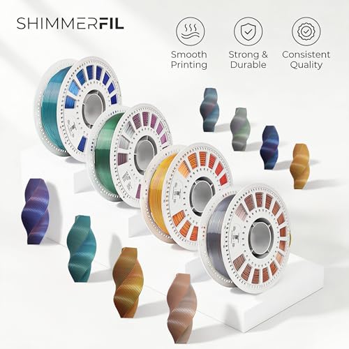 Silk Tri Color PLA+ 1.75mm Red Yellow Blue 3-in-1 Coextrusion - color: Red-yellow-blue