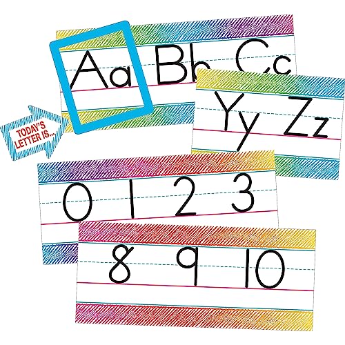Teacher Created Resources Colorful Scribble Alphabet Line Bulletin Board (TCR3052)