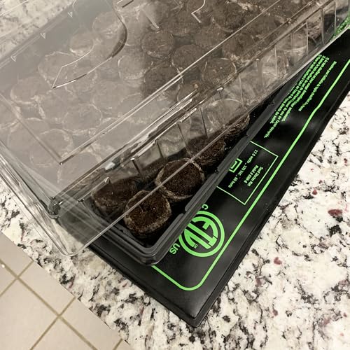Ferry Morse Your Complete Indoor Seed Starting Kit Including Heat Mat, T5 Grow Light Fixture, and 72 Cell 36mm Pellet Seed Starter Greenhouse Kit - color: Complete Indoor Seed Starting Kit With 72 Cell 36mm Greenhouse