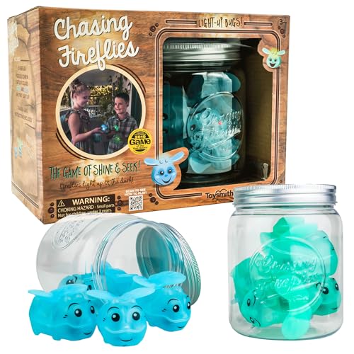 Toysmith Chasing Fireflies Light Up Bug Catching Game Indoor Outdoor