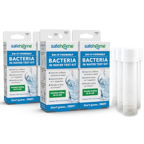Safe Home® DIY Bacteria in Water Test Kit – Results as Fast as 6 Hours – Detects 50 Different Species of Coliform Bacteria – EPA Lab Certified – Made in the USA – (4 Pack) - color: 4-Pack