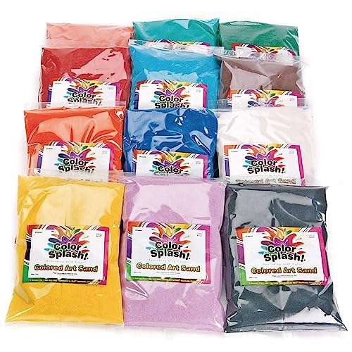 S&S Worldwide Color Splash Colored Art Sand Assortment, Sensory Play