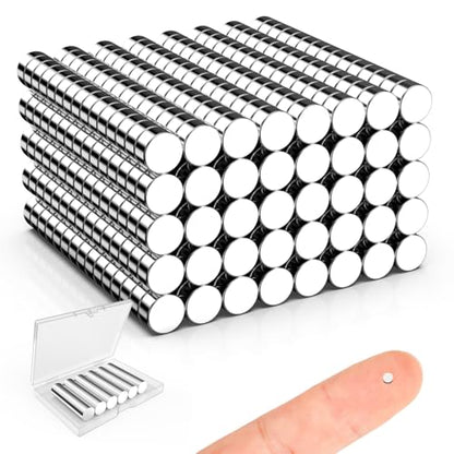Mini Magnets, 2x1 mm Small Round Magnetic 600 Pack - size: 2x1 mm